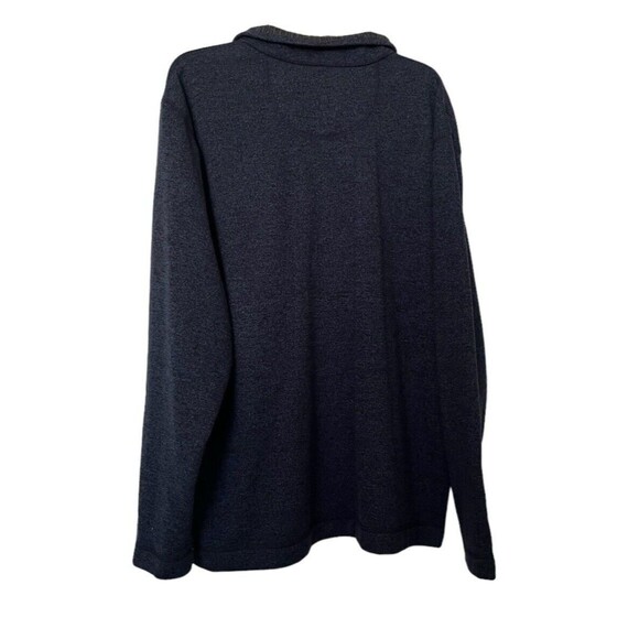 Van Heusen Men’s Sweater Pull Over Top Shirt Jacket 1/4 Zip Blue Size XXL - Picture 2 of 5